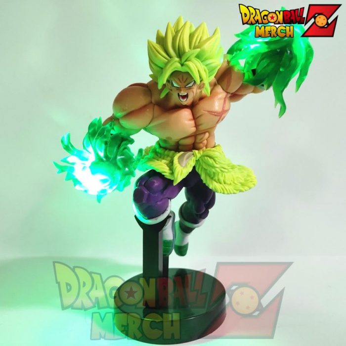 21Cm Dragon Ball Z Broly Led Effect Action Figures Toys