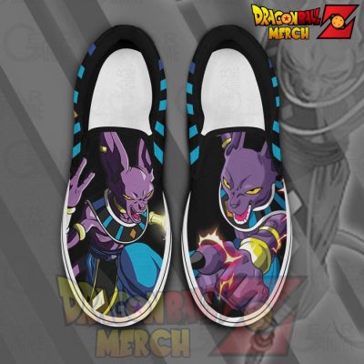 Beerus Slip-On Shoes Dragon Ball Custom Anime Pn11 Men / Us6 Slip-On