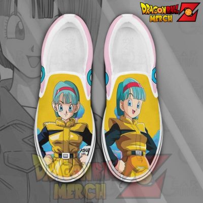Bulma Slip-On Shoes Dragon Ball Custom Anime Pn11 Men / Us6 Slip-On