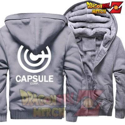 Dbz Capsule Corp Fleece Jacket Gray / S