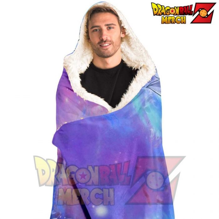 Gogeta Blue 3D Hooded Blanket Dragon Ball Z Store