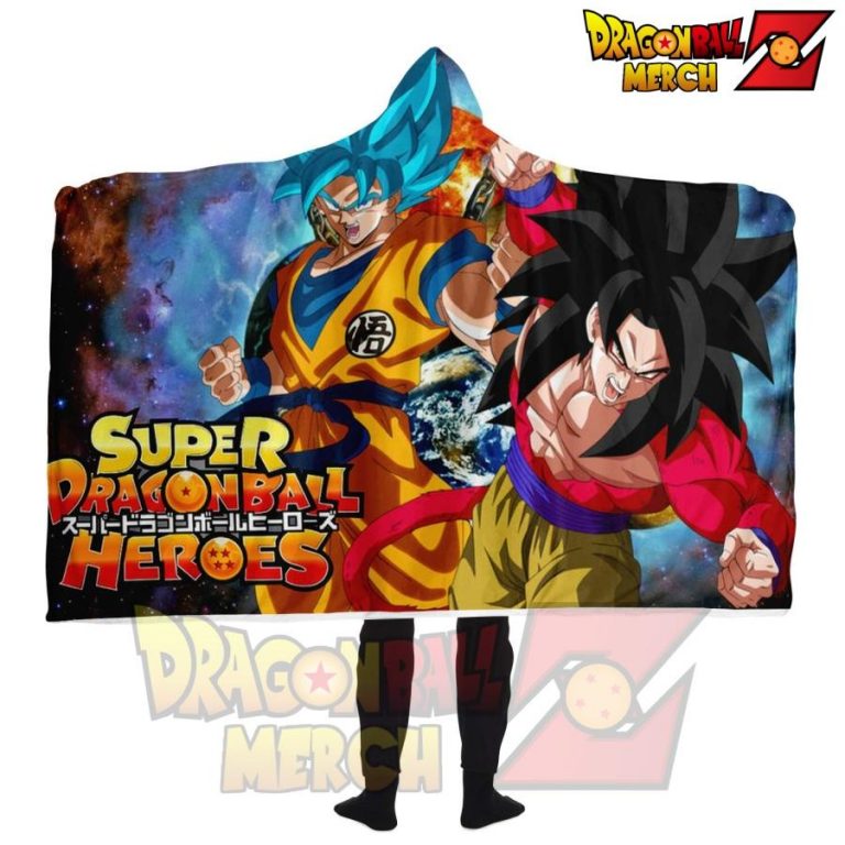 Super Dragpn Ball Heroes Goku 3D Hooded Blanket Dragon Ball Z Store