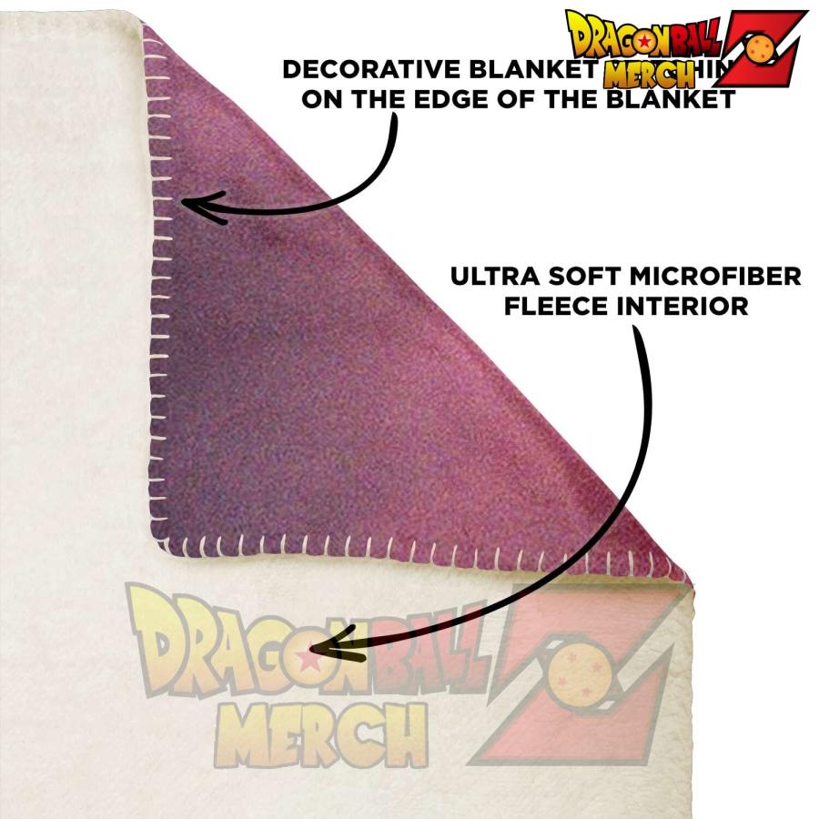 Majin Buu - Dragon Ball Fleece Blanket by Kassidy Monday - Pixels Merch