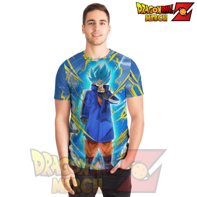 Goku Blue T-Shirt New Design No.1 - Dragon Ball Z Store