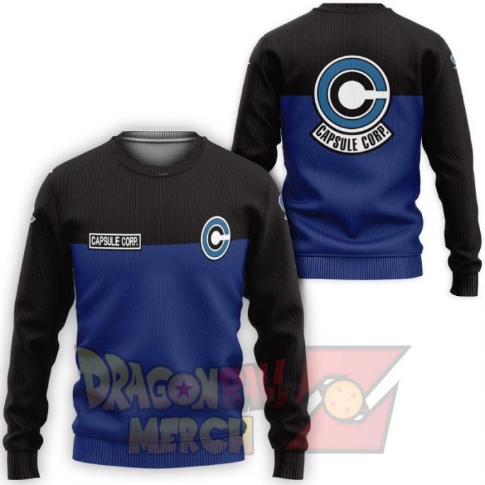 Dragon Ball Capsule Corp Jacket Sweater / S All Over Printed Shirts