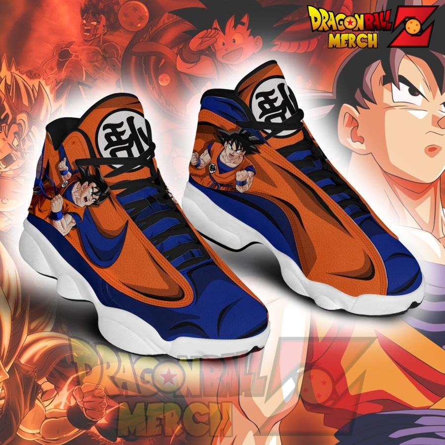 Dragon Ball Z Goku Jordan 13 Shoes Dragon Ball Z Merch
