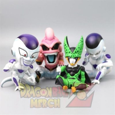 Dragon Ball Z Majin Buu Freeza Cell Pvc Figure Q.version