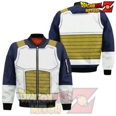 Dragon Ball Z Prince Vegeta Costume Uniform Hoodie Sweater Bomber Jacket / S All Over Printed Shirts