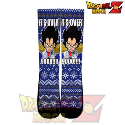 Dragon Ball Z Vegeta Over 9000 Christmas Socks