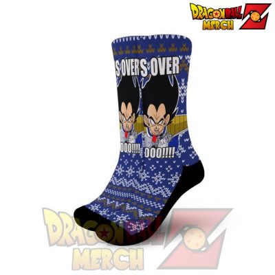 Dragon Ball Z Vegeta Over 9000 Christmas Socks Small