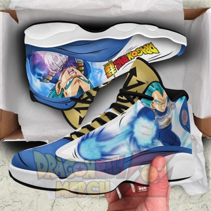 Dragon Ball Z Vegeta Saiyan Blue Jordan 13 Sneakers Jd13