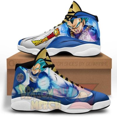 Dragon Ball Z Vegeta Saiyan Blue Jordan 13 Sneakers Men / Us6 Jd13