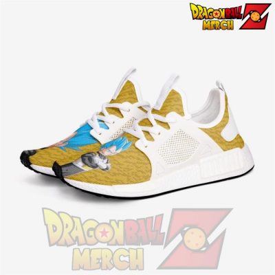 Dragon Ball Z Vegeta Super Saiyan Blue Custom Nomad Shoes 3 / White Mens