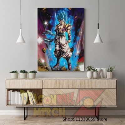 Gogeta Blue Canvas Poster Painting