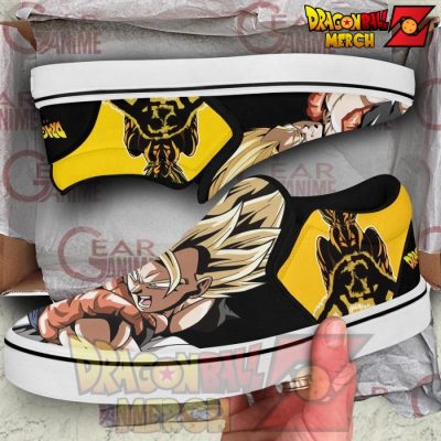 Gogeta Slip-On Shoes Dragon Ball Custom Anime Pn11 Slip-On