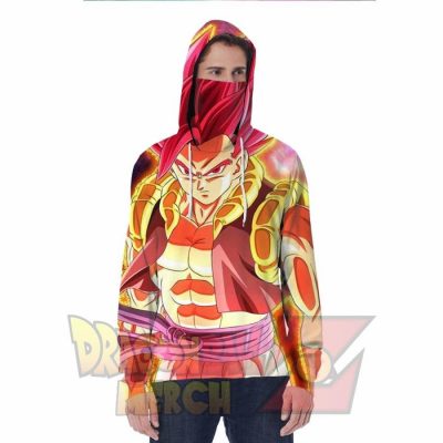 Gogeta God Hoodie With Face Mask S Fashion - Aop