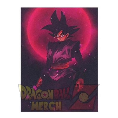 Goku Black Canvas Poster 40X50Cm (No Frame) / Painting Only