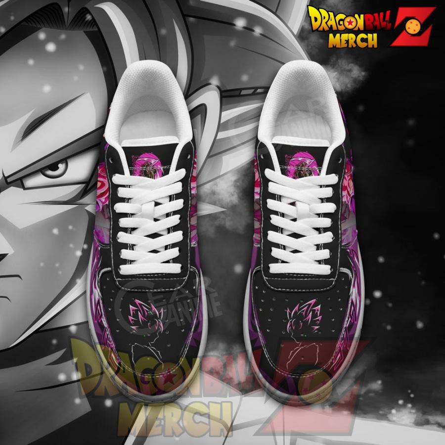 Goku Black Rose Air Force Custom Shoes No.1 فستان عروسه احمر