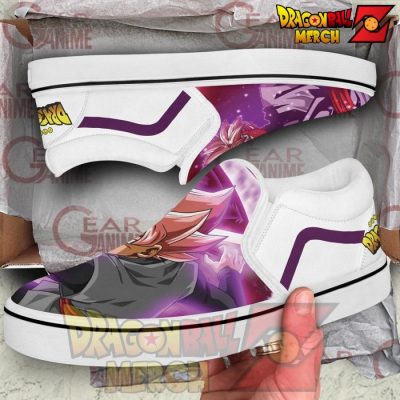Goku Black Rose Slip-On Shoes Dragon Ball Custom Anime Pn11 Slip-On