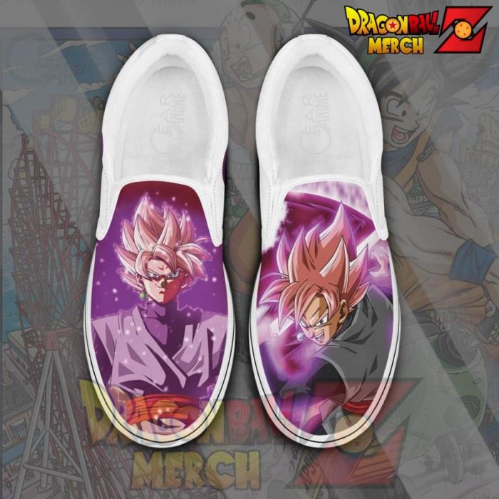 Goku Black Rose Slip-On Shoes Dragon Ball Custom Anime Pn11 Men / Us6 Slip-On