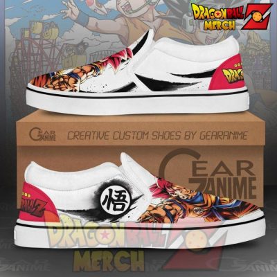 Goku God Slip-On Shoes Dragon Ball Custom Anime Pn11 Slip-On