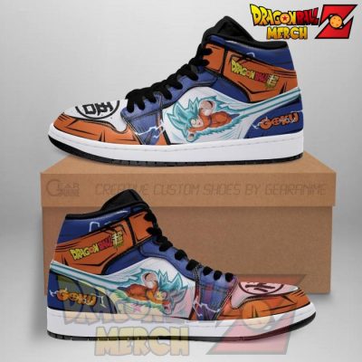 Goku Saiyan Blue Jordan Sneakers Leather No.2 Jd