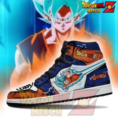 Goku Saiyan Blue Jordan Sneakers Leather No.2 Jd
