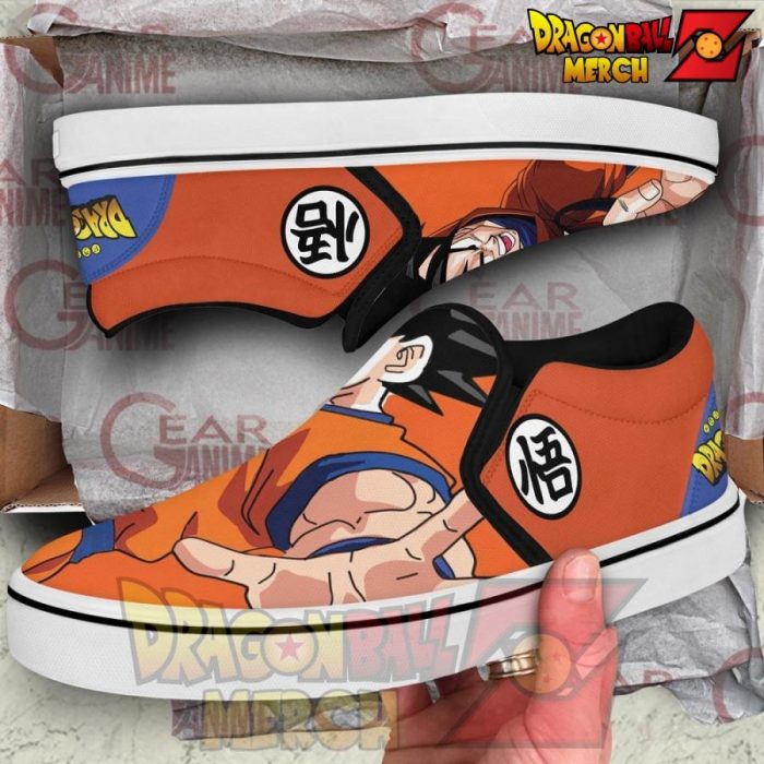Goku Slip-On Shoes Dragon Ball Custom Anime Pn11 Slip-On