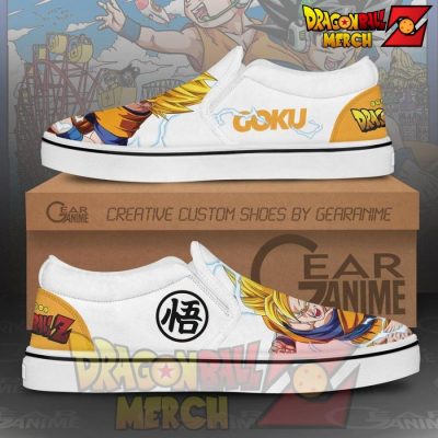 Goku Ssj Slip-On Shoes Dragon Ball Custom Anime Pn11 Slip-On