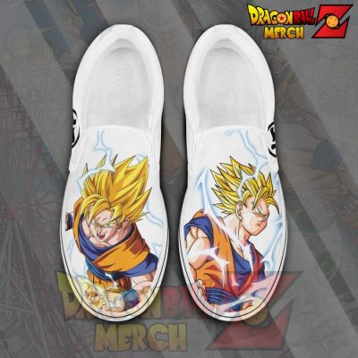 Goku Ssj Slip-On Shoes Dragon Ball Custom Anime Pn11 Men / Us6 Slip-On
