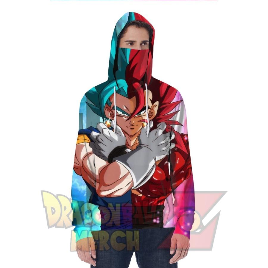 Gogeta SSJ4 & Vegeto Collide 3D Printed Hoodie – Dragon Ball Super Universe