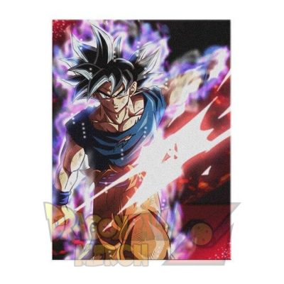 Goku Ultra Instinct Poster Canvas 70X100Cm (No Frame) / Painting Only