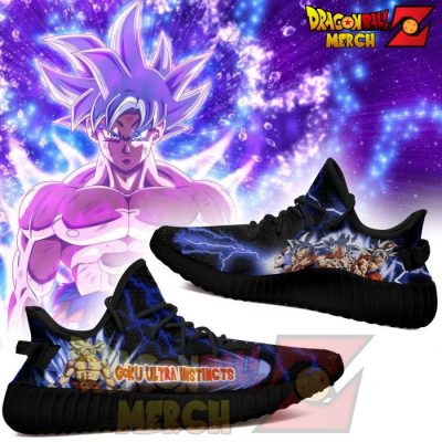 Goku Ultra Instinct Yeezy Shoes Dragon Ball Z Anime Sneakers Fan Tt04