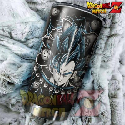 Goku Vegeta Super Saiyan Blue Tumbler - Perfect Gift Stainless Traveling Mugs Tumbler