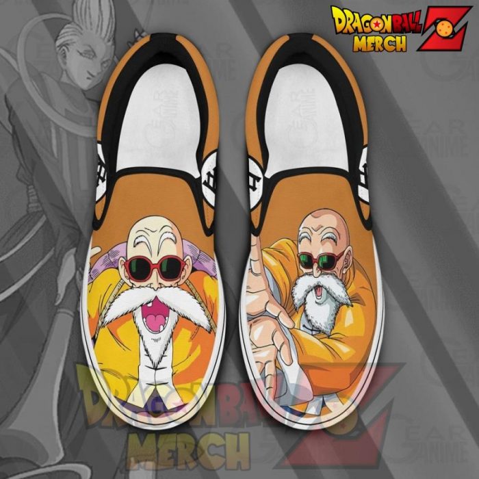 Master Roshi Slip-On Shoes Dragon Ball Custom Anime Pn11 Slip-On