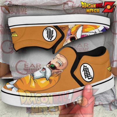 Master Roshi Slip-On Shoes Dragon Ball Custom Anime Pn11 Slip-On