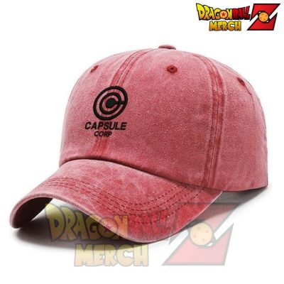 New Capsule Corp. Ball Dad Hat Wine Red Black