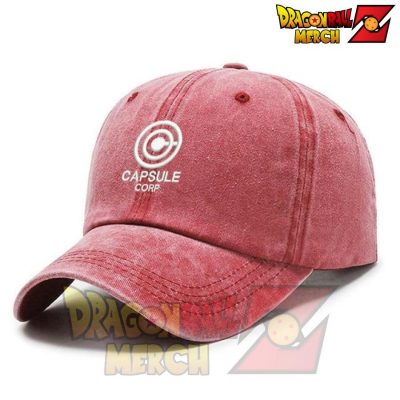 New Capsule Corp. Ball Dad Hat Wine Red White