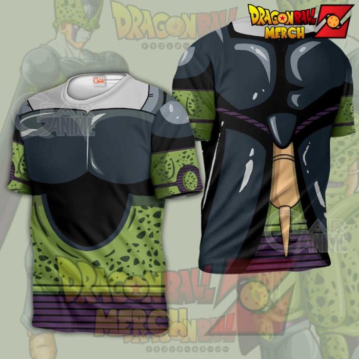 Perfect Cell Dragon Ball Costume Anime Hoodie Shirt T-Shirt / S All Over Printed Shirts