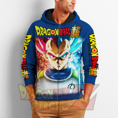 Prince Vegeta Zip Hoodie Cosplay Dragon Ball Shirt Anime Fan Gift Va06 All Over Printed Shirts