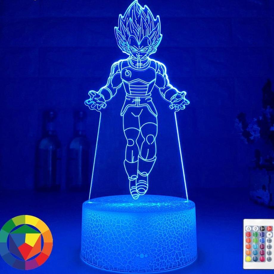 Details about   Acrylic Led Night Light Dragon Ball Vegeta IV Anime Lamp Bedroom Decor Gift 