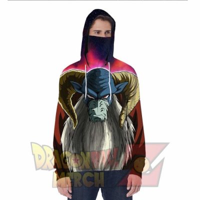 Super Moro Hoodie With Face Mask S Fashion - Aop