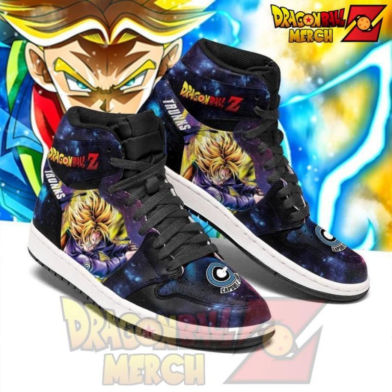Trunks Jordan Sneakers Galaxy Custome Shoes No.1 - Dragon Ball Z Merch