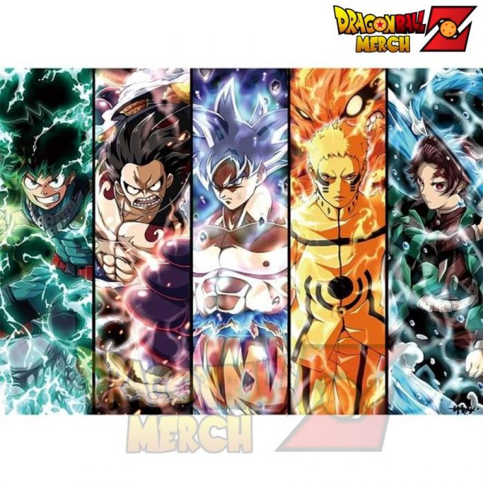 Unframed Anime Poster Deku Luffy Goku Naruto Tanjirou Wall Picture 20X30Cm / Pf701