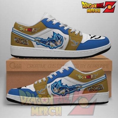 Vegeta Blue Low Sneakers Dragon Ball Supers Anime Shoes Fan Gift Idea Mn07 Men / Us6.5