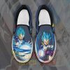 Vegeta Blue Slip-On Shoes Dragon Ball Custom Anime Pn11 Men / Us6 Slip-On