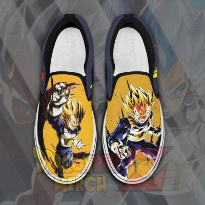 Vegeta Ssj Slip-On Shoes Dragon Ball Custom Anime Pn11 Men / Us6 Slip-On