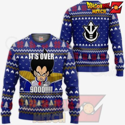 Vegeta Ugly Christmas Sweater Its Over 9000 Funny / S All Printed Shirts