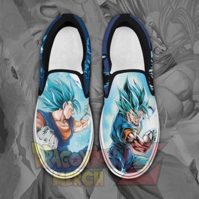 Vegito Slip-On Shoes Dragon Ball Custom Anime Pn11 Men / Us6 Slip-On