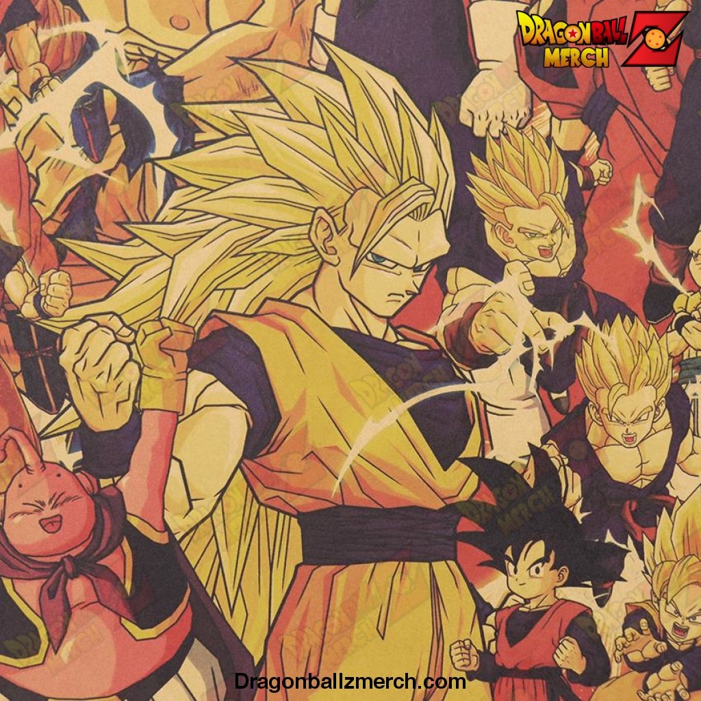 2021 DBZ Anime All Characters Poster - Dragon Ball Z Store